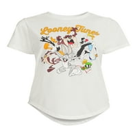 Looney Tunes LT Group tricou grafic confortabil cu mânecă scurtă pentru femei, dimensiuni XS-XXXL