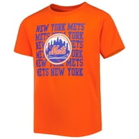 Tricou Portocaliu Pentru Tineri New York Mets Repeat Logo