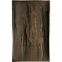 Ekena Millwork 4 H 6 D 60 W mână cioplit Fau lemn semineu Mantel Kit w Alamo Corbels, naturale de aur stejar