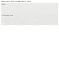 Colecție De Reflecții Personalizate, Jaluzele Din Lemn Fau Fără Fir De 2, Alb Sablat, 3 8 Lățime 48 Lungime