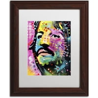 Marcă comercială Fine Art Ringo Starr Canvas Art de Dean Russo, alb mat, cadru din lemn