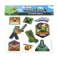 Set Cadou Tricou Grafic Minecraft Boys, 7 Piese, Dimensiuni 4-18