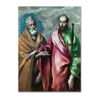 Marcă comercială Artă Plastică 'Sfântul Petru și Sfântul Paul' artă pe pânză de El Greco