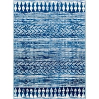 Covor Artistic Weavers Roma Tribal Area, Albastru Închis ,6'7 9'