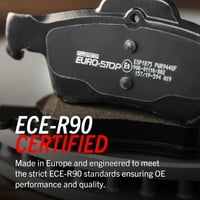 Power Stop față și spate Euro-Stop ECE-R certificat plăcuță de frână și Rotor kit ESK874