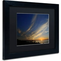 Marcă comercială Fine Art Sweeping Sunset Canvas Art de Kurt Shaffer negru mat, cadru negru