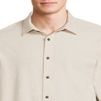 Cămașă din tricot George pentru bărbați cu mâneci lungi, Dimensiuni S-3XL