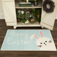 Mohawk Home Prismatic Hoppy Easter Bunny Covor, Albastru Deschis, 2 ' 3 ' 4