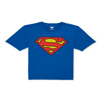 Tricou Grafic Superman Pentru Băieți De Benzi Desenate, Mărimi 4-18
