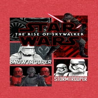 Star Wars Boys EP Trooper Panels tricou grafic cu mânecă scurtă, mărimi 4-18