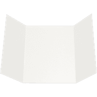 LUXPaper o invitație Gatefold, 7, 80lb, alb strălucitor, pachet