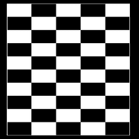 - Podea 5' 10 ' Imaged vinil parcare Pad-tablă de șah cu chenar negru