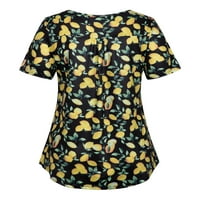 Chama scurt maneca tunica Topuri pentru Femei florale imprimate bluza camasa
