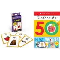 Set De Carduri Flash: Carduri Flash Pentru Copii Mai Luminoase: Carduri Flash Alfabet + Elevi Scolastici Timpurii: Primele Cuvinte