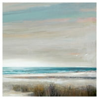 Galerie de artă capodoperă Ocean Oasis Beach apus de soare de Ruana Mannign Canvas Art Print