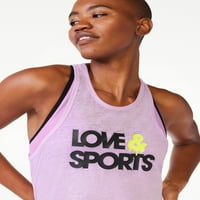 Love & Sports îmbrăcăminte pentru femei Wash Logo maiou, dimensiuni XS-3XL