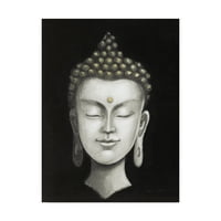 Marcă comercială Fine Art 'Serene Buddha i White Gold' artă pe pânză de Naomi McBride