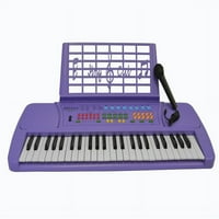 Cheie copii jucărie pian electric tastatură cu microfon - Violet